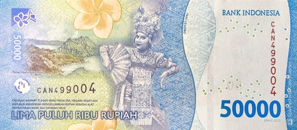 PN167 Indonesia - 50.000 Rupiah Year 2022